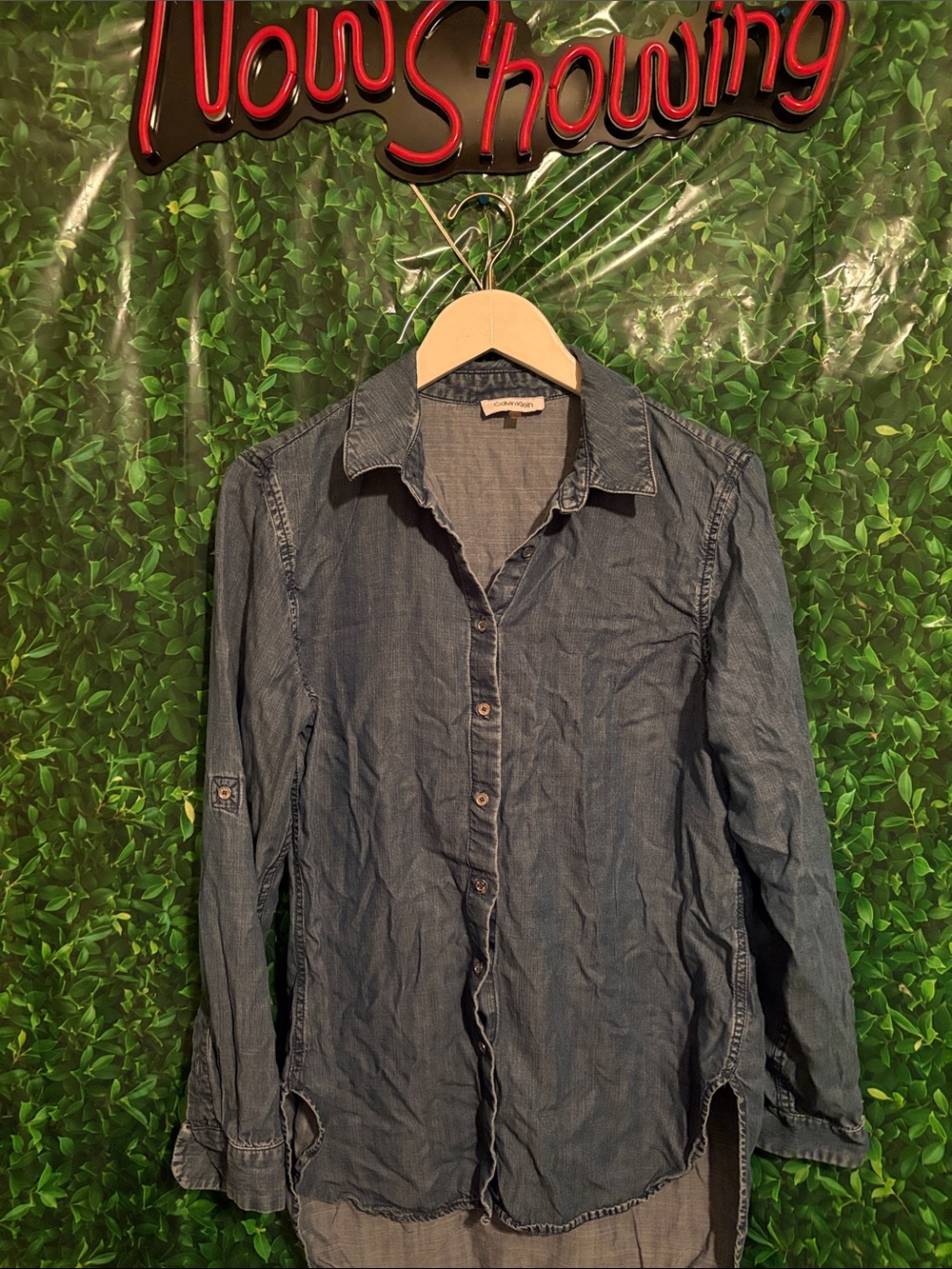 Calvin Klein Light Blue Chambray Shirt